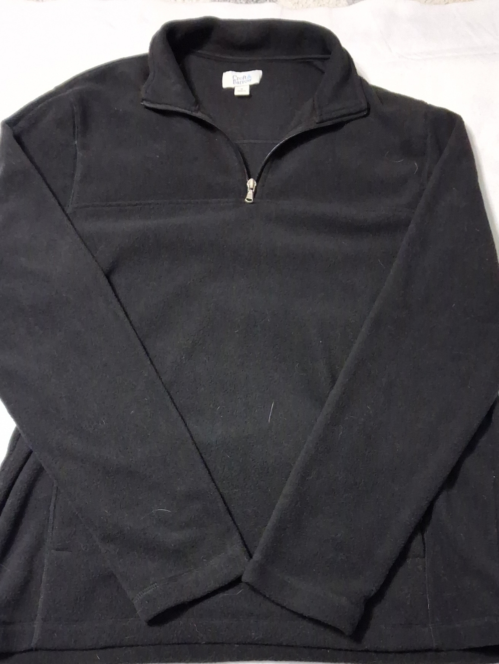 Croft & Barrow Black Men's Half-Zip Fleece Pullover